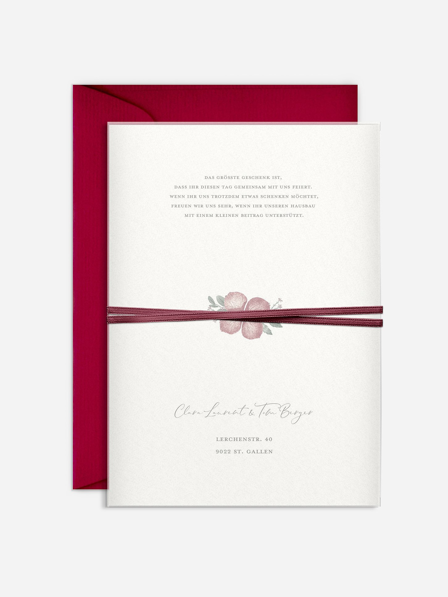 Hochzeitseinladung Red Delight