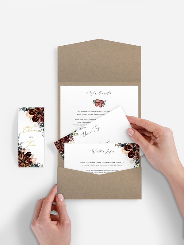 Hochzeitseinladung Red Delight