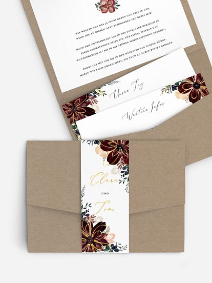 Hochzeitseinladung Red Delight