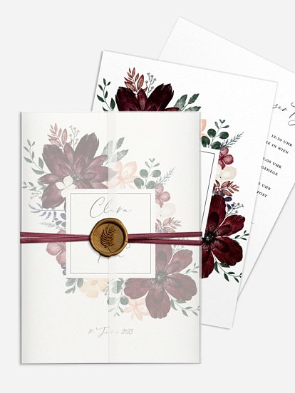 Hochzeitseinladung Red Delight