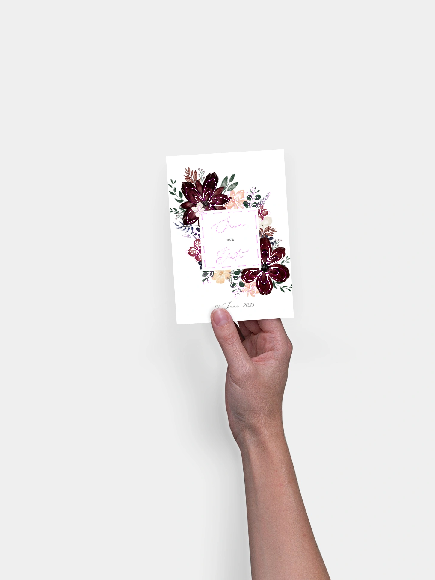 Save-the-Date Karte Red Delight