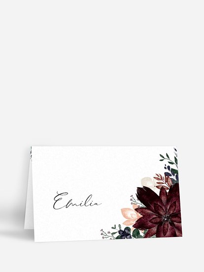Tischkarte Hochzeit Red Delight