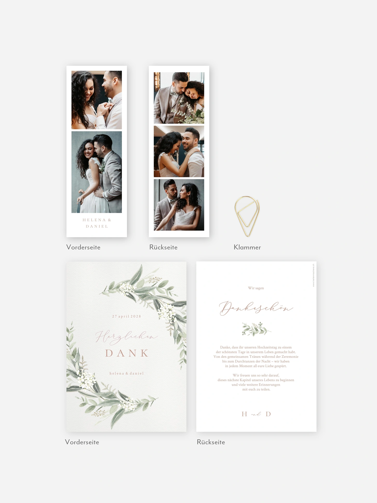 Dankeskarte Hochzeit Beauty of Nature