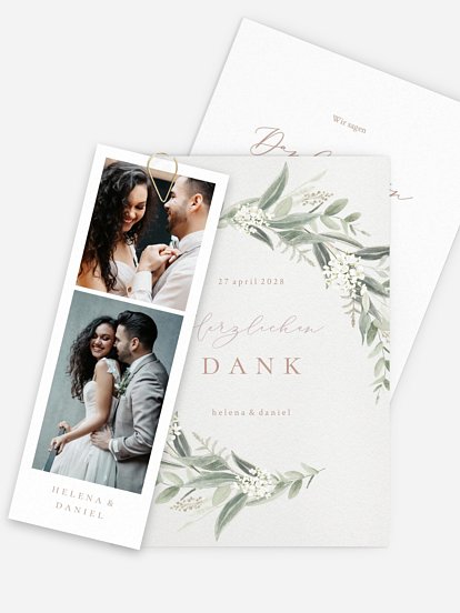 Dankeskarte Hochzeit Beauty of Nature