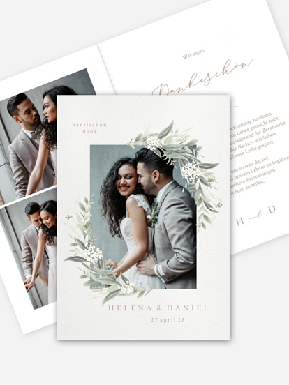 Dankeskarte Hochzeit Beauty of Nature