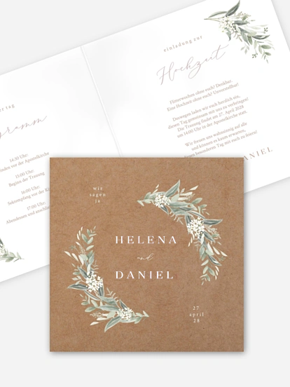 Hochzeitseinladung Beauty of Nature