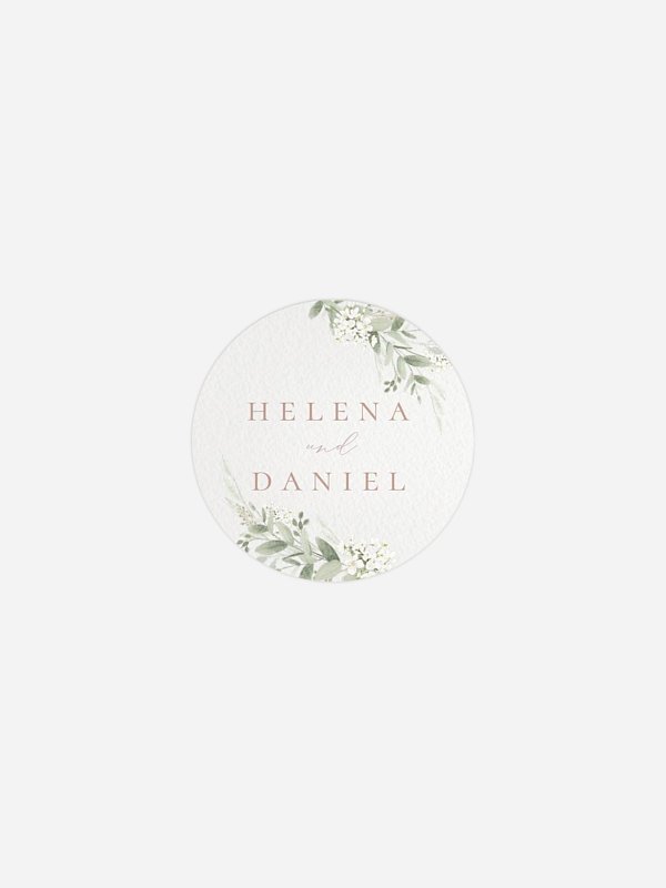 Geschenkaufkleber Hochzeit Beauty of Nature