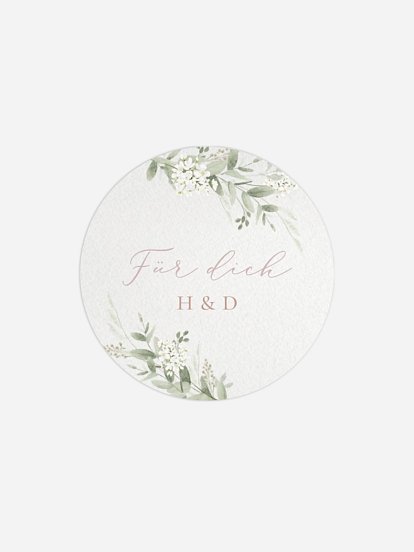 Geschenkaufkleber Hochzeit Beauty of Nature