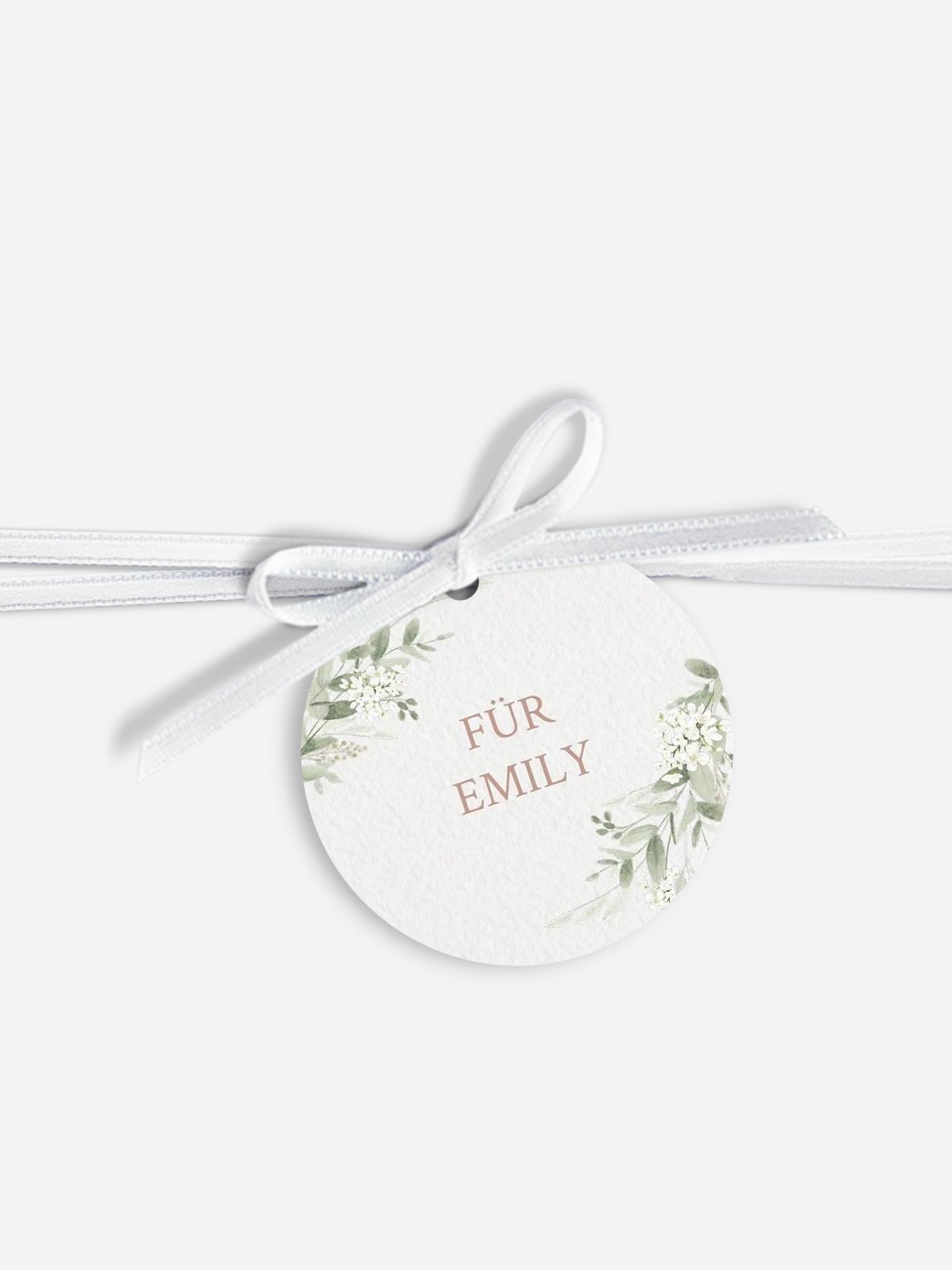 Anhänger mit Band zur Hochzeit personalisiert Beauty of Nature