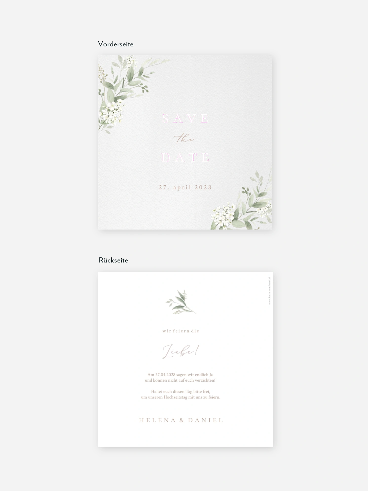 Save-the-Date Karte Beauty of Nature
