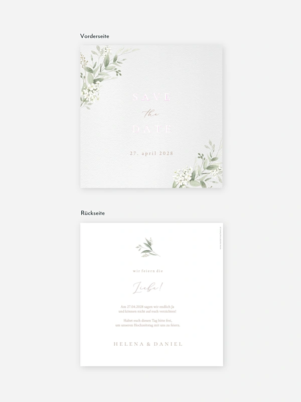 Save-the-Date Karte Beauty of Nature