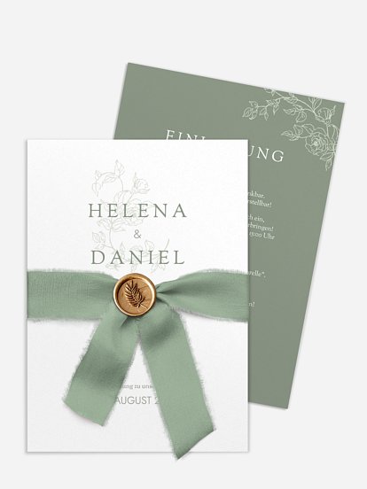 Hochzeitseinladung Elegant Grace