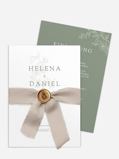 Hochzeitseinladung Elegant Grace