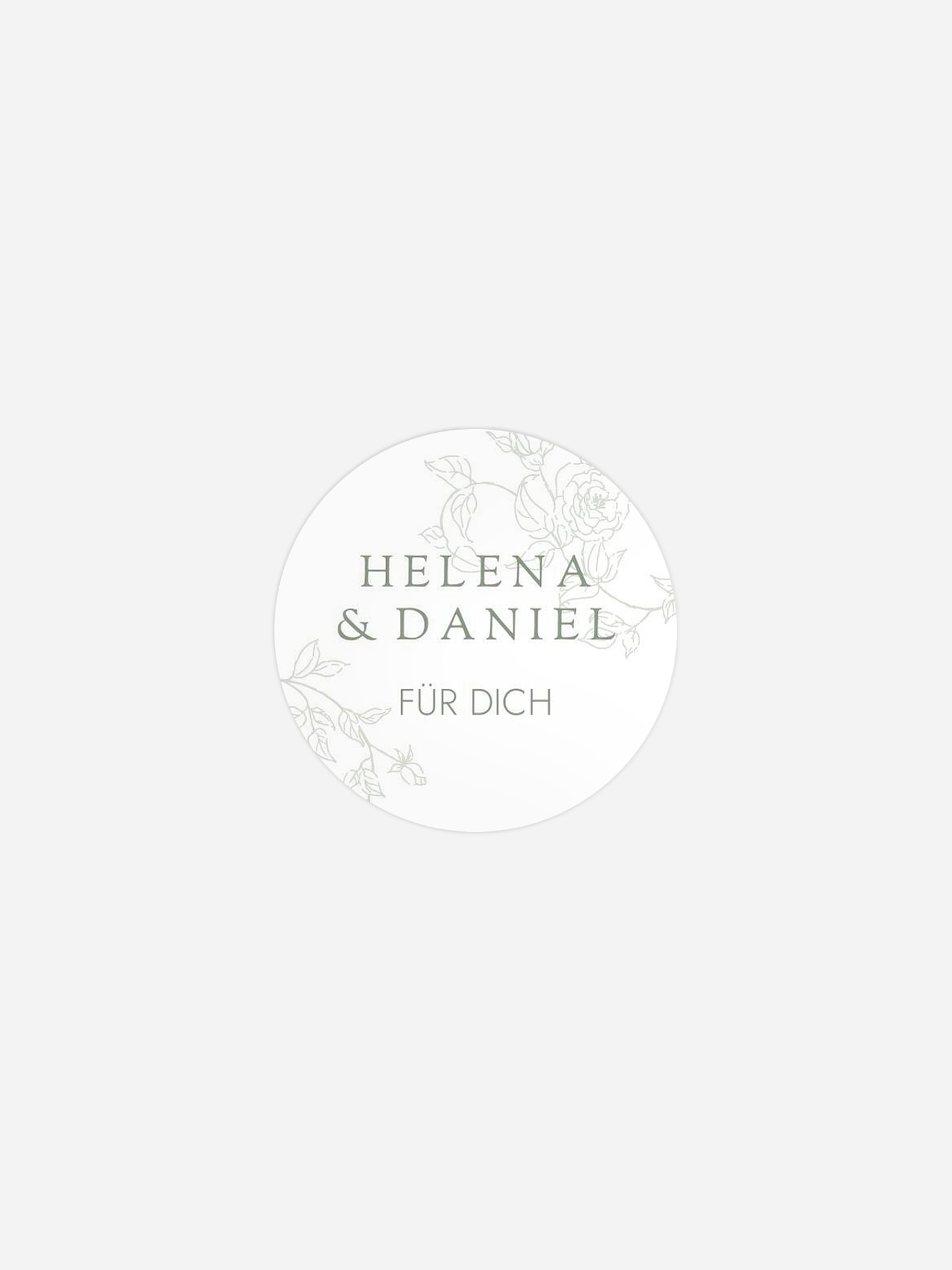 Geschenkaufkleber Hochzeit Elegant Grace