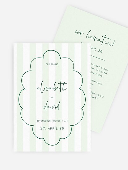 Hochzeitseinladung Handdrawn Frame