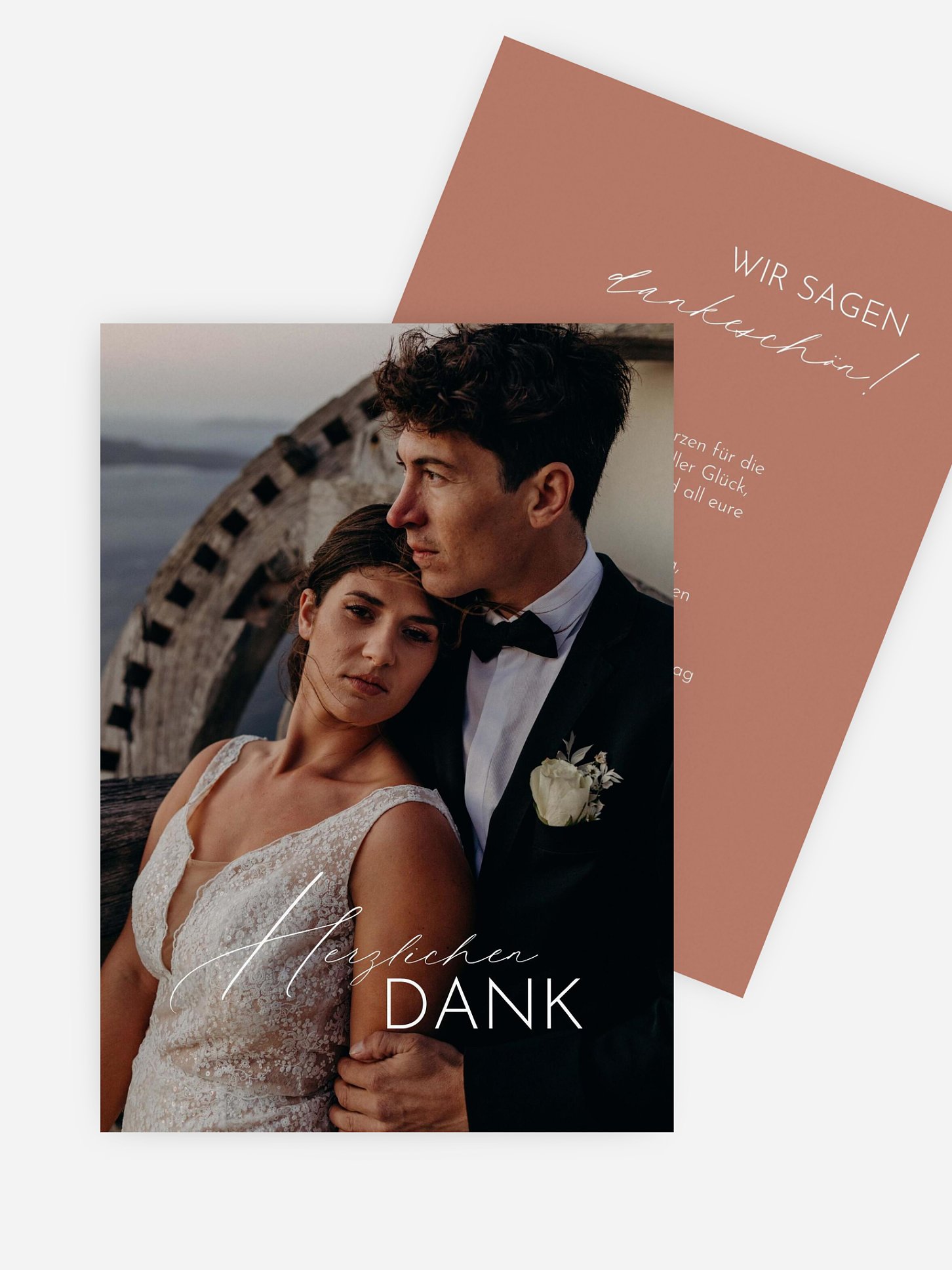 Dankeskarte Hochzeit Simply Us