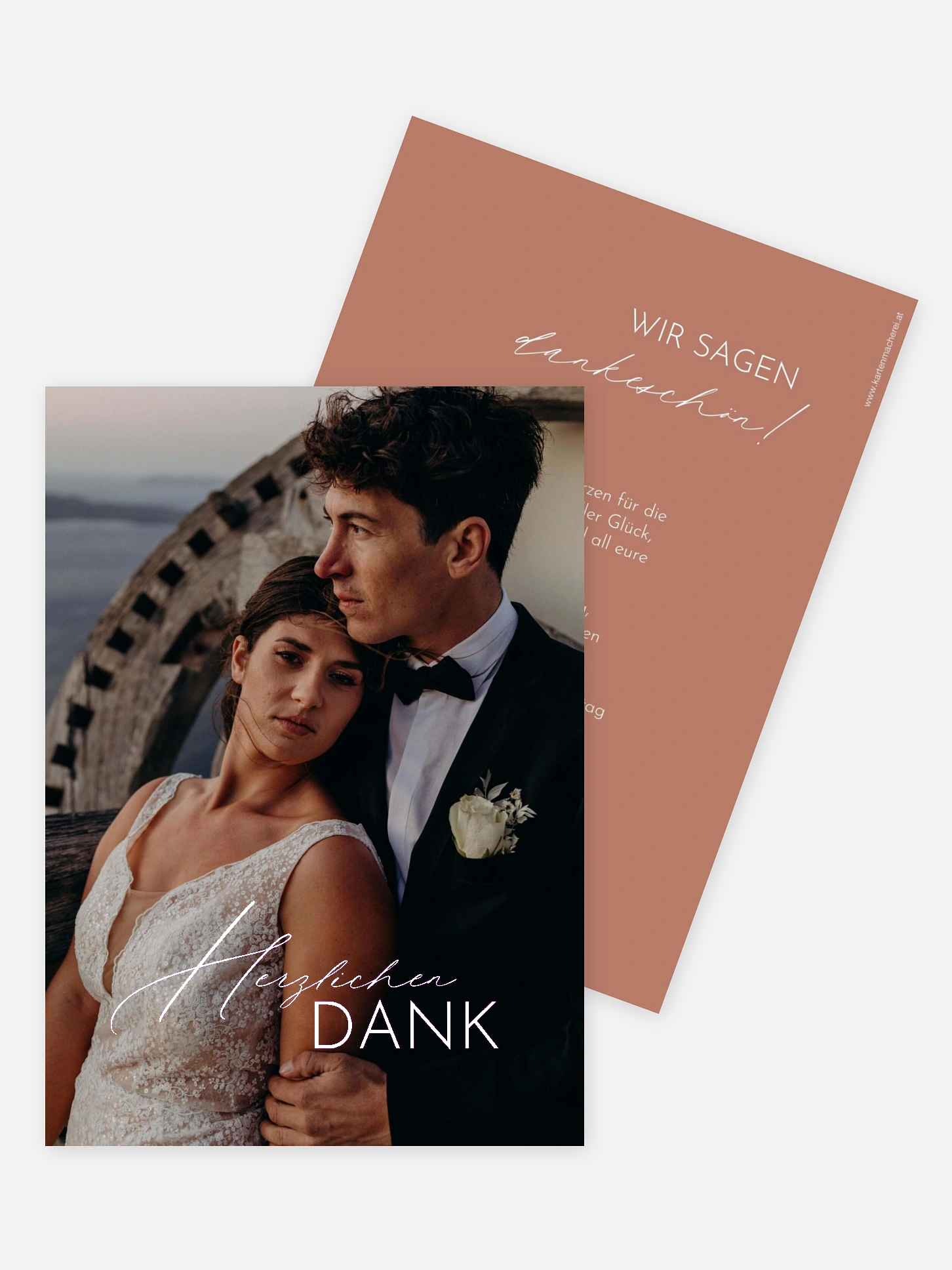 Dankeskarte Hochzeit Simply Us