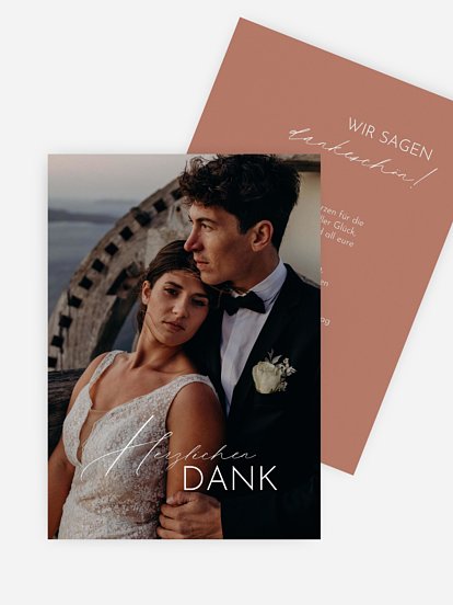 Dankeskarte Hochzeit Simply Us