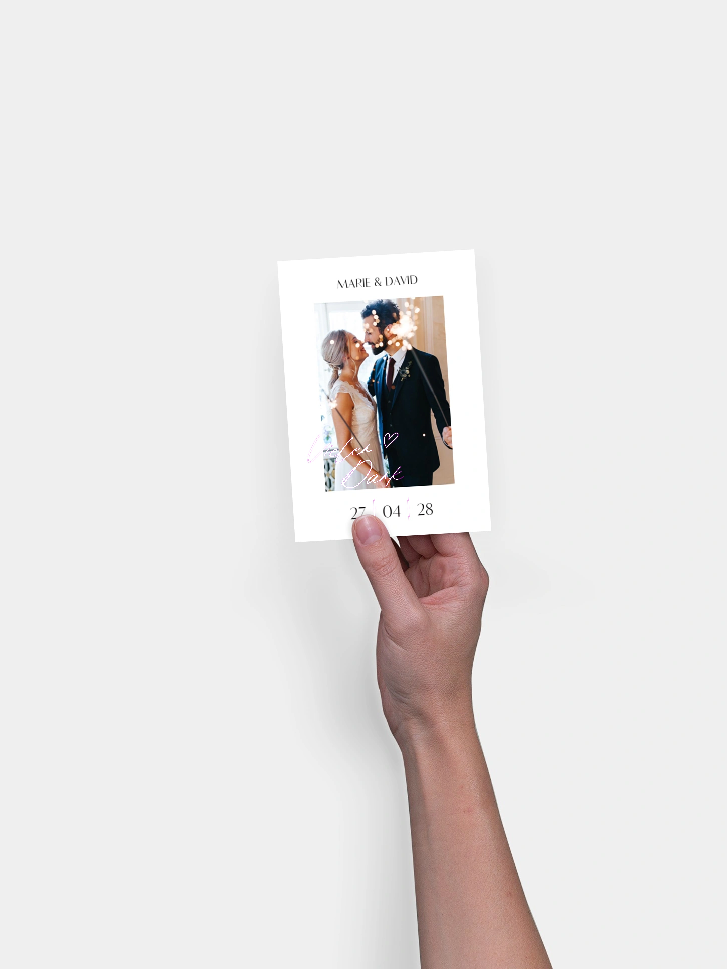 Dankeskarte Hochzeit Classic Love