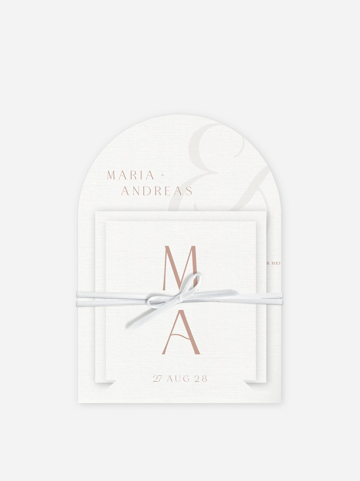 Hochzeitseinladung Modern Serif