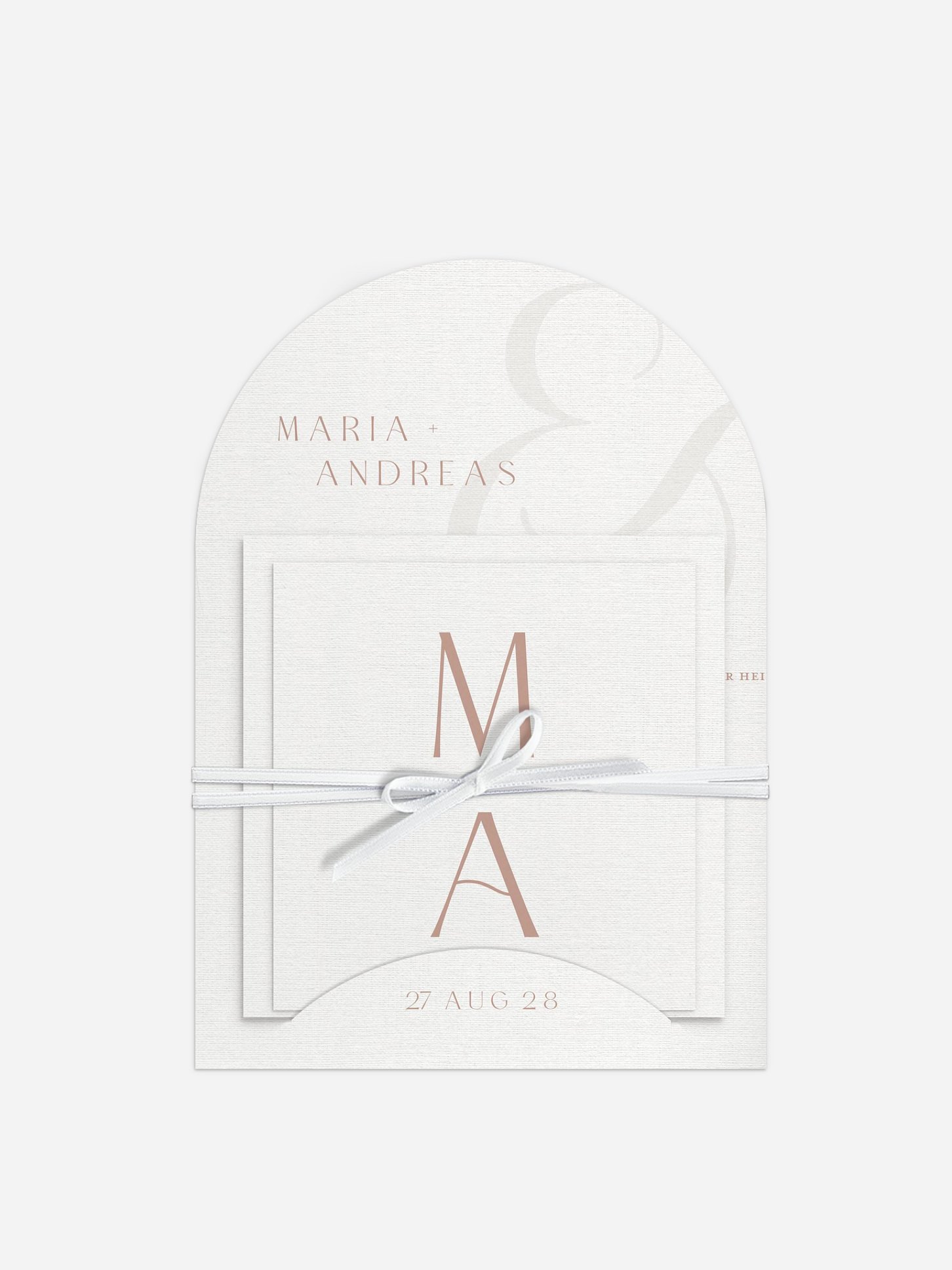 Hochzeitseinladung Modern Serif