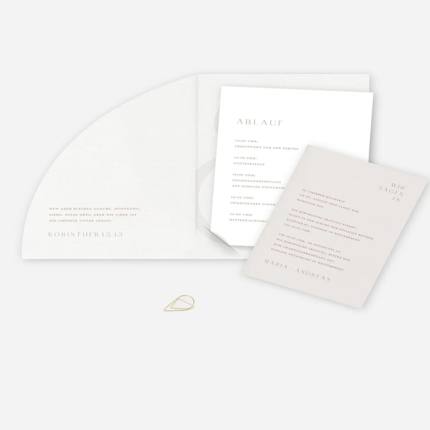 Hochzeitseinladung Modern Serif