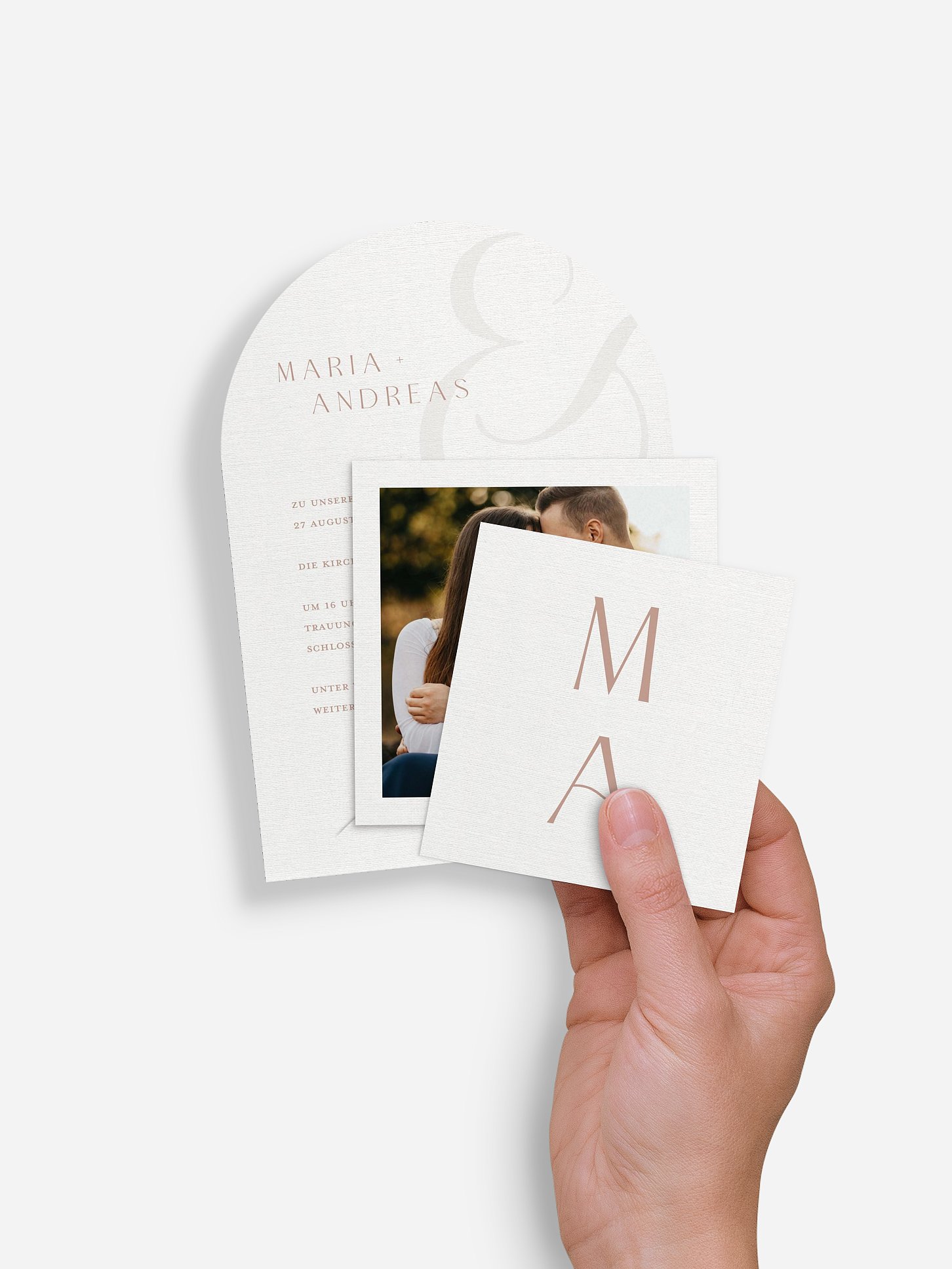 Hochzeitseinladung Modern Serif