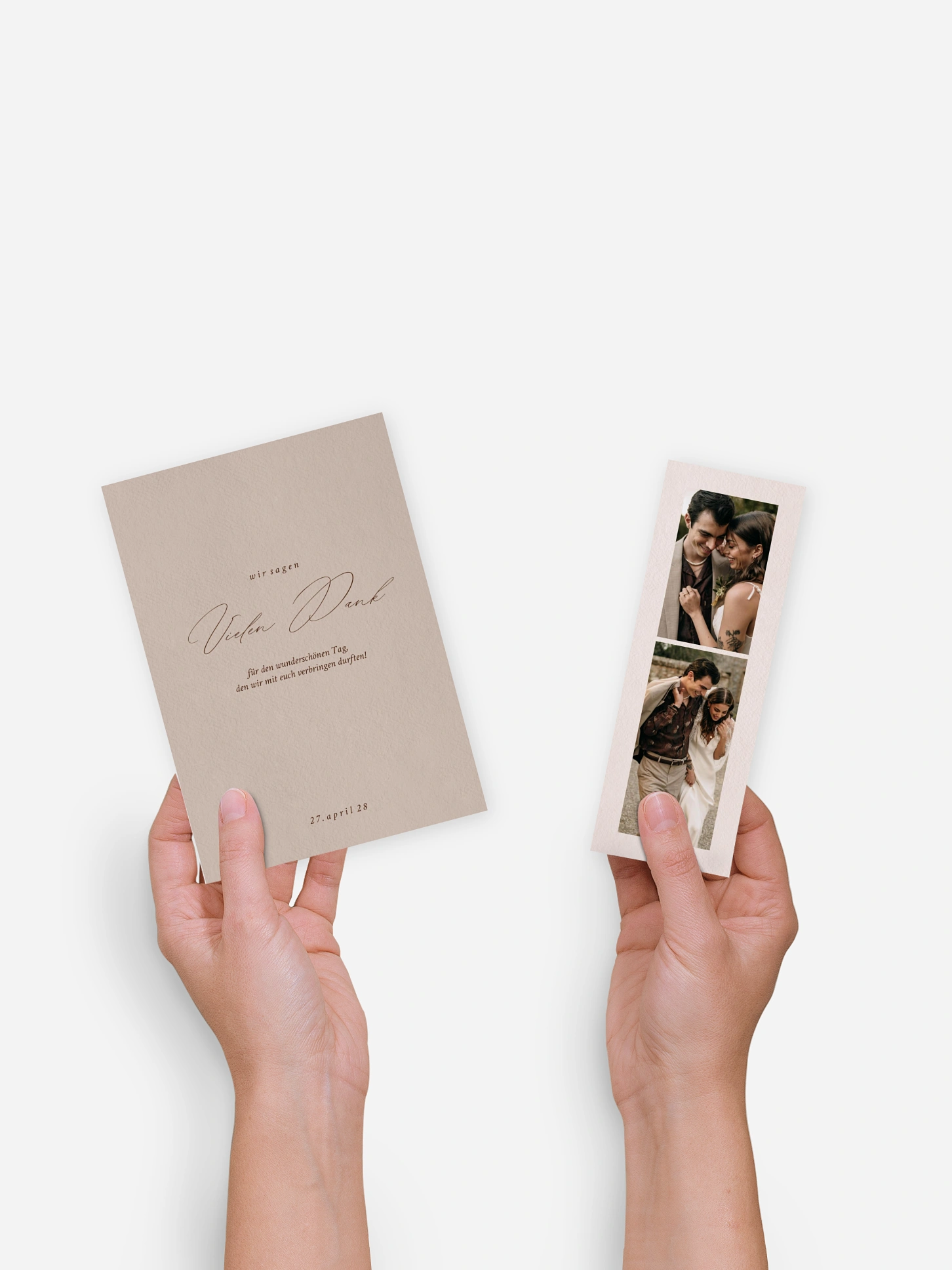Dankeskarte Hochzeit Pure Lines