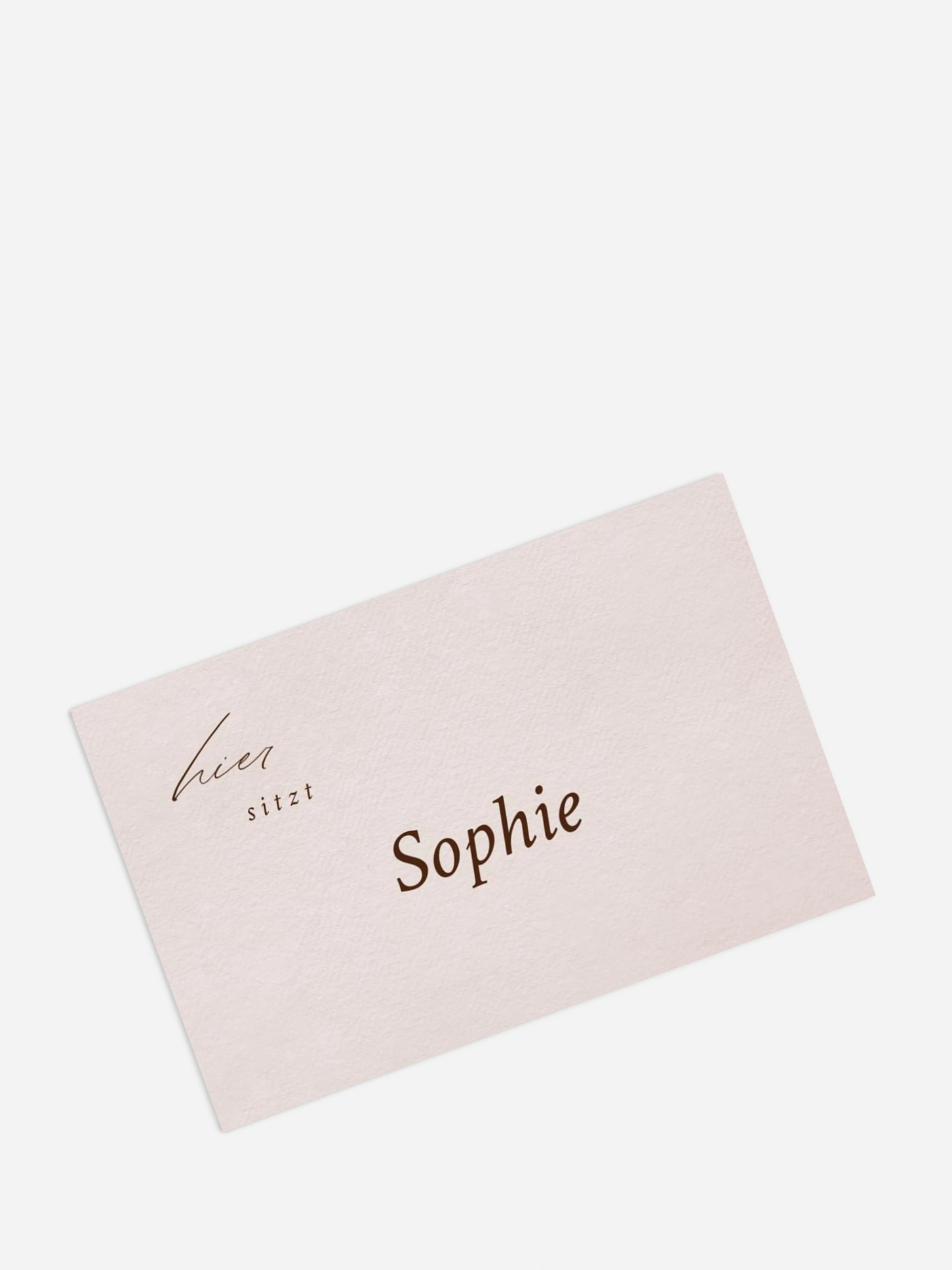 Tischkarte Hochzeit Pure Lines