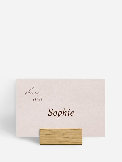 Tischkarte Hochzeit Pure Lines