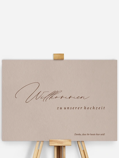 Willkommensschild Pure Lines