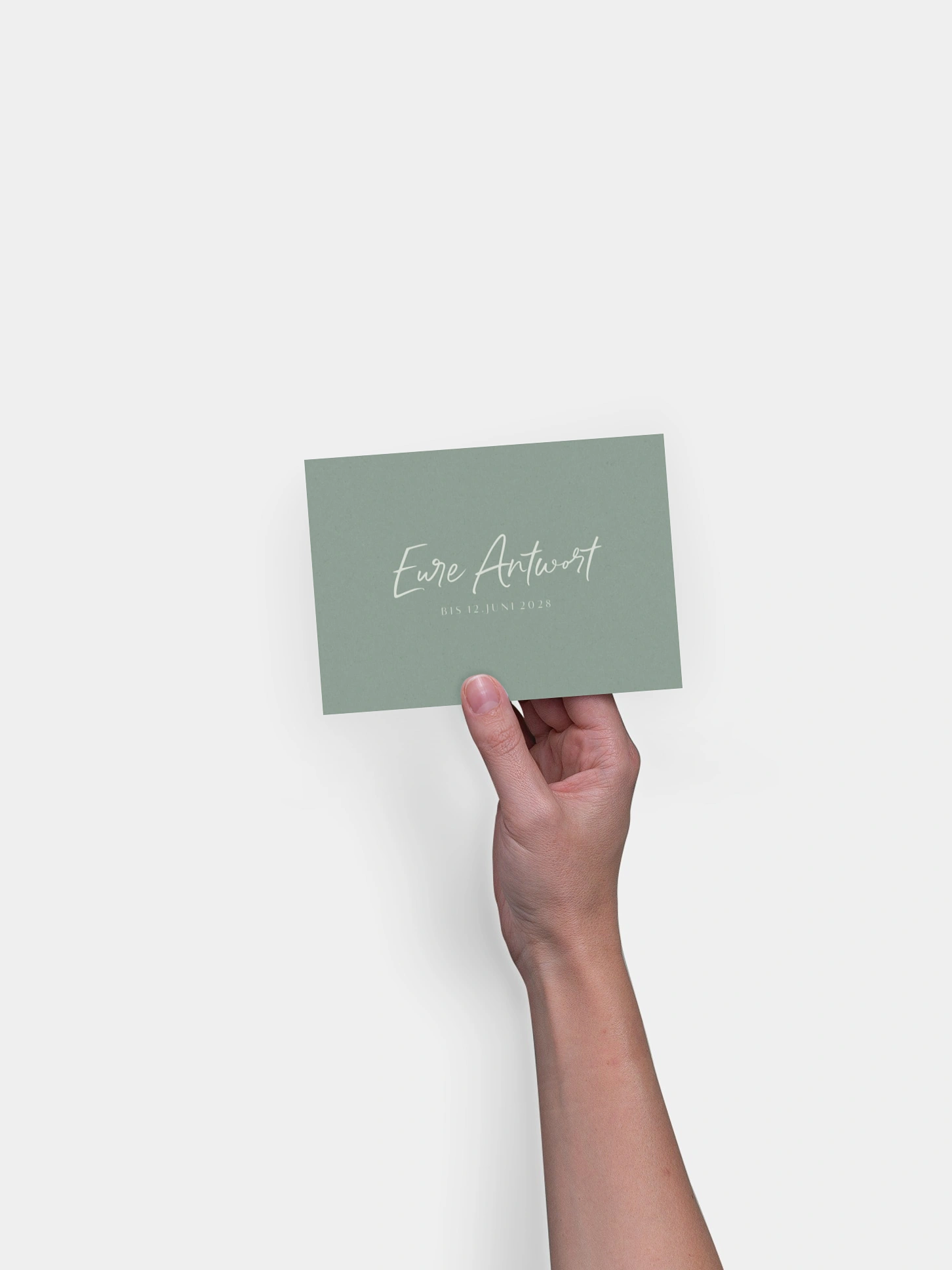 Antwortkarte Hochzeit Typo Grace