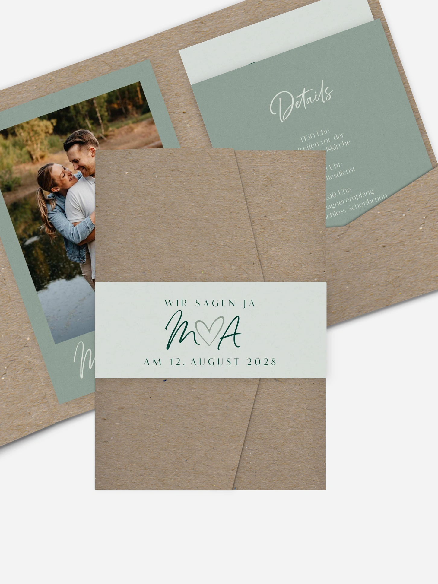 Hochzeitseinladung Typo Grace