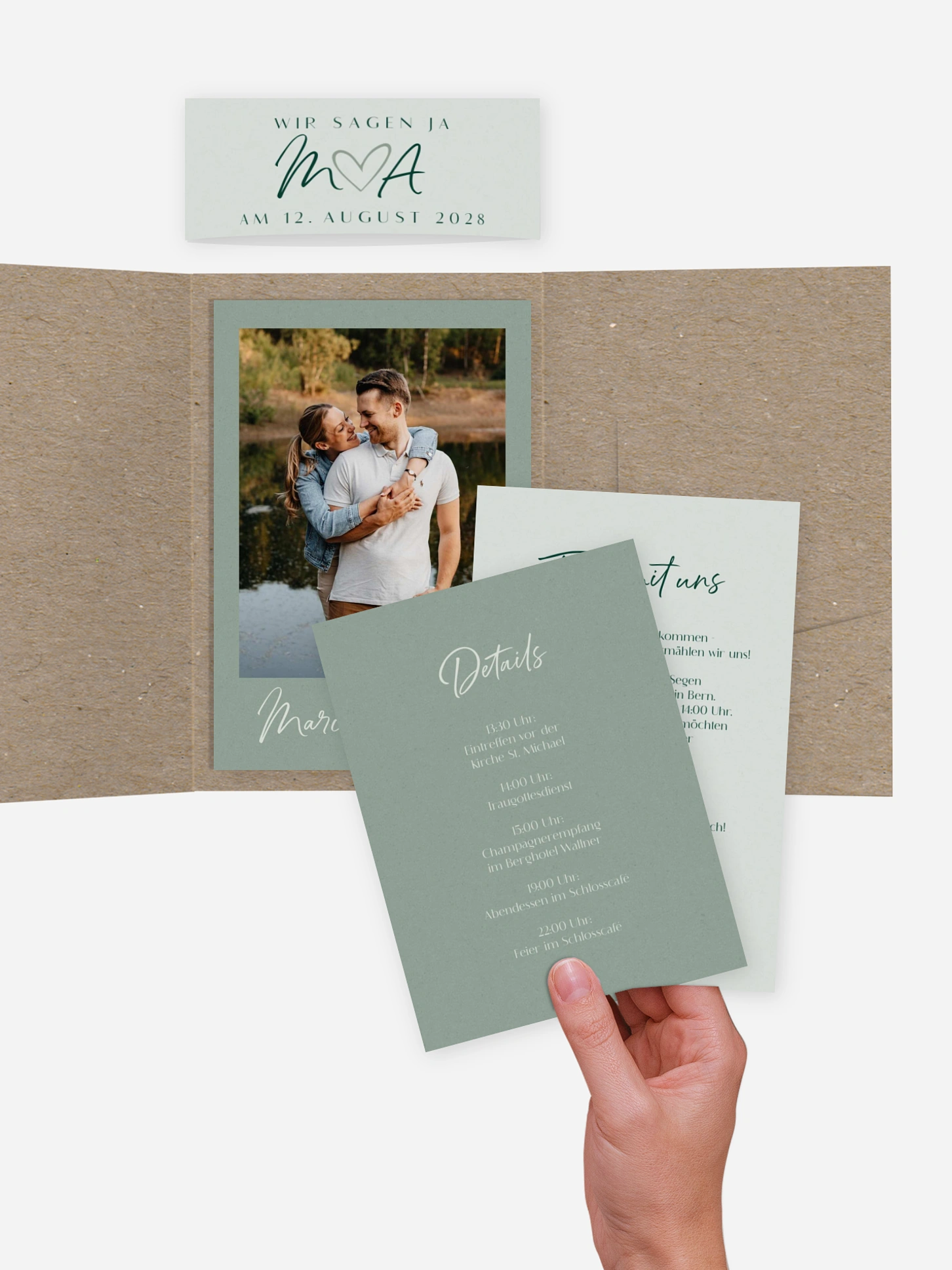 Hochzeitseinladung Typo Grace