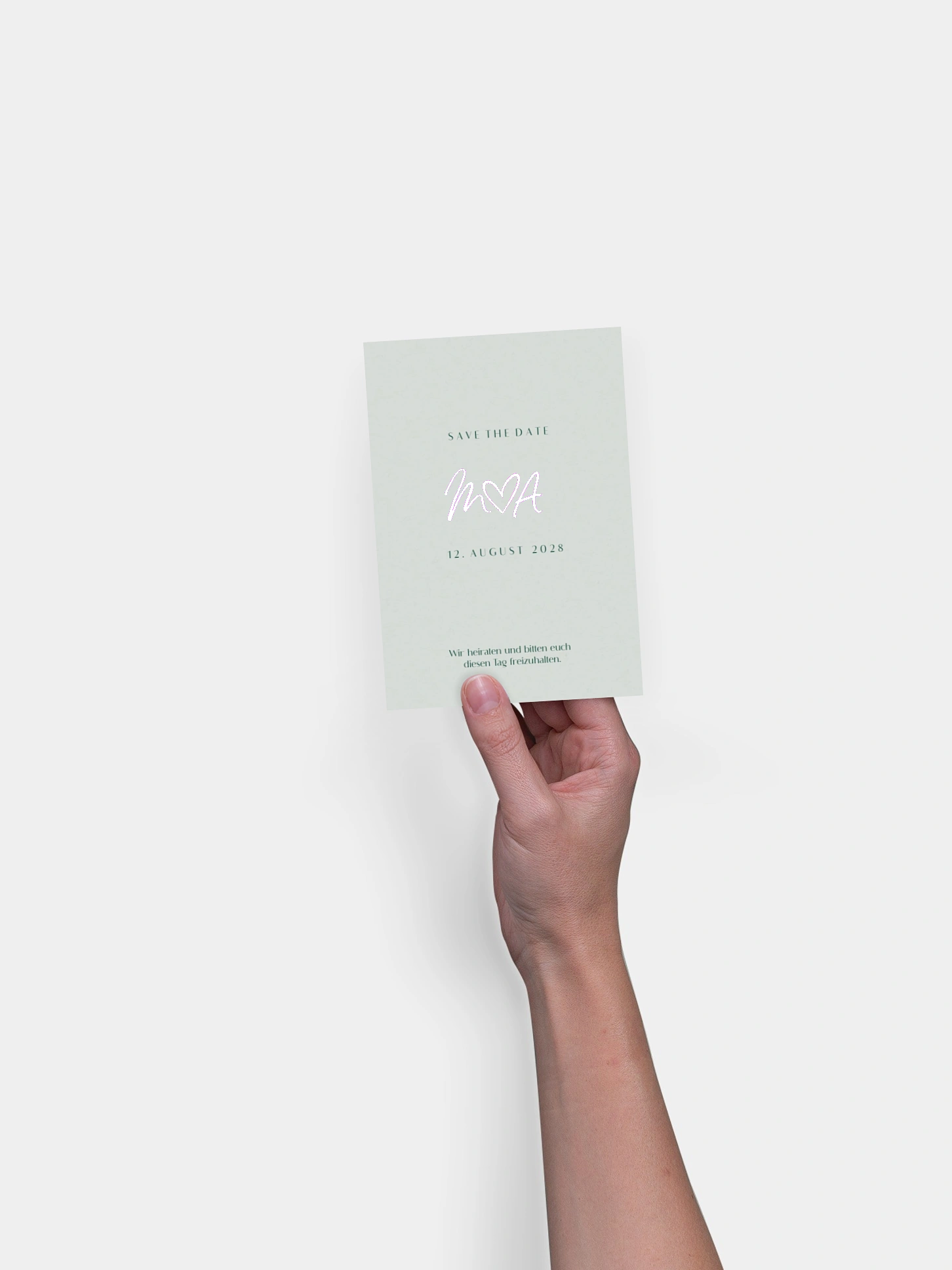 Save-the-Date Karte Typo Grace