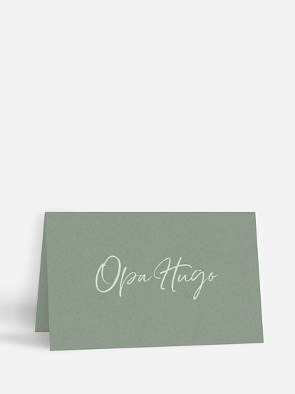 Tischkarte Hochzeit Typo Grace