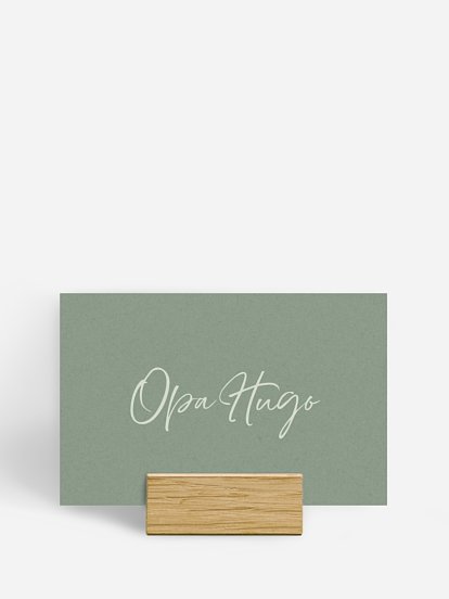 Tischkarte Hochzeit Typo Grace