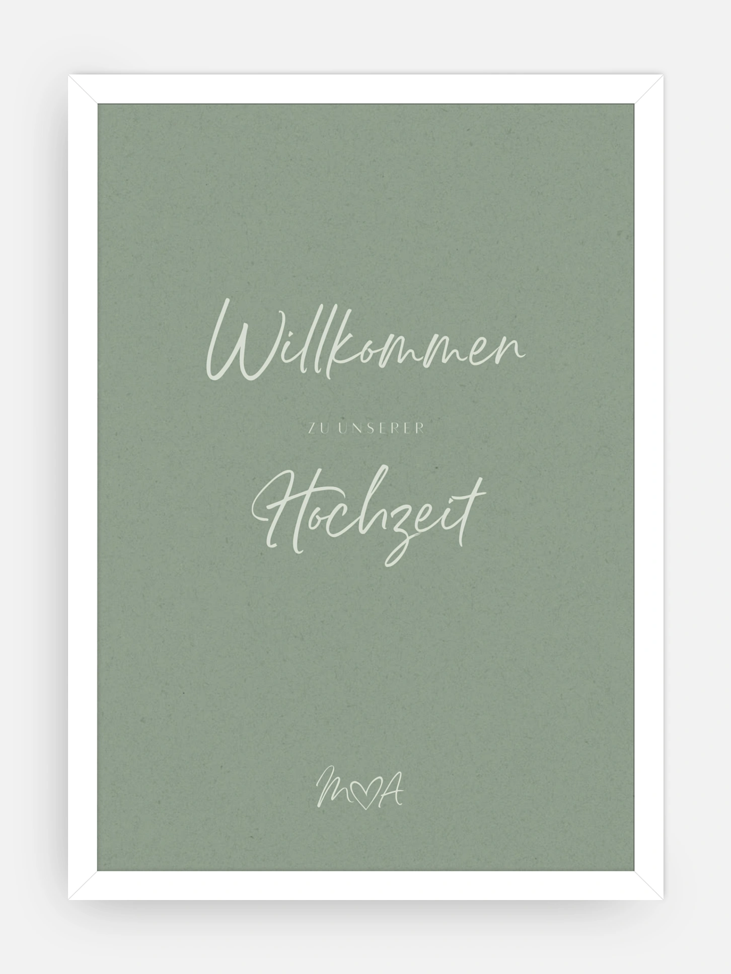 Willkommensschild Typo Grace