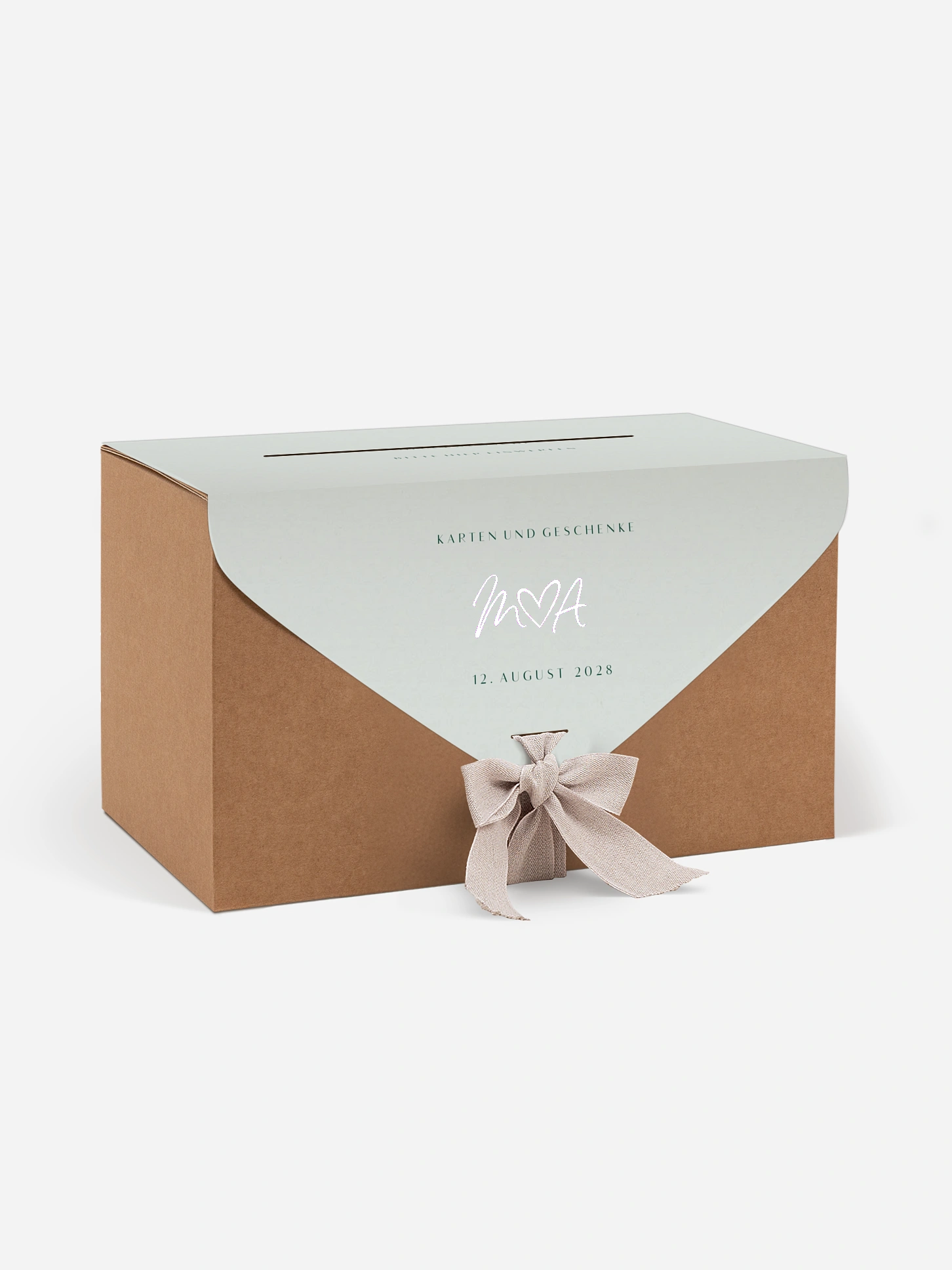 Kartenbox Hochzeit Typo Grace