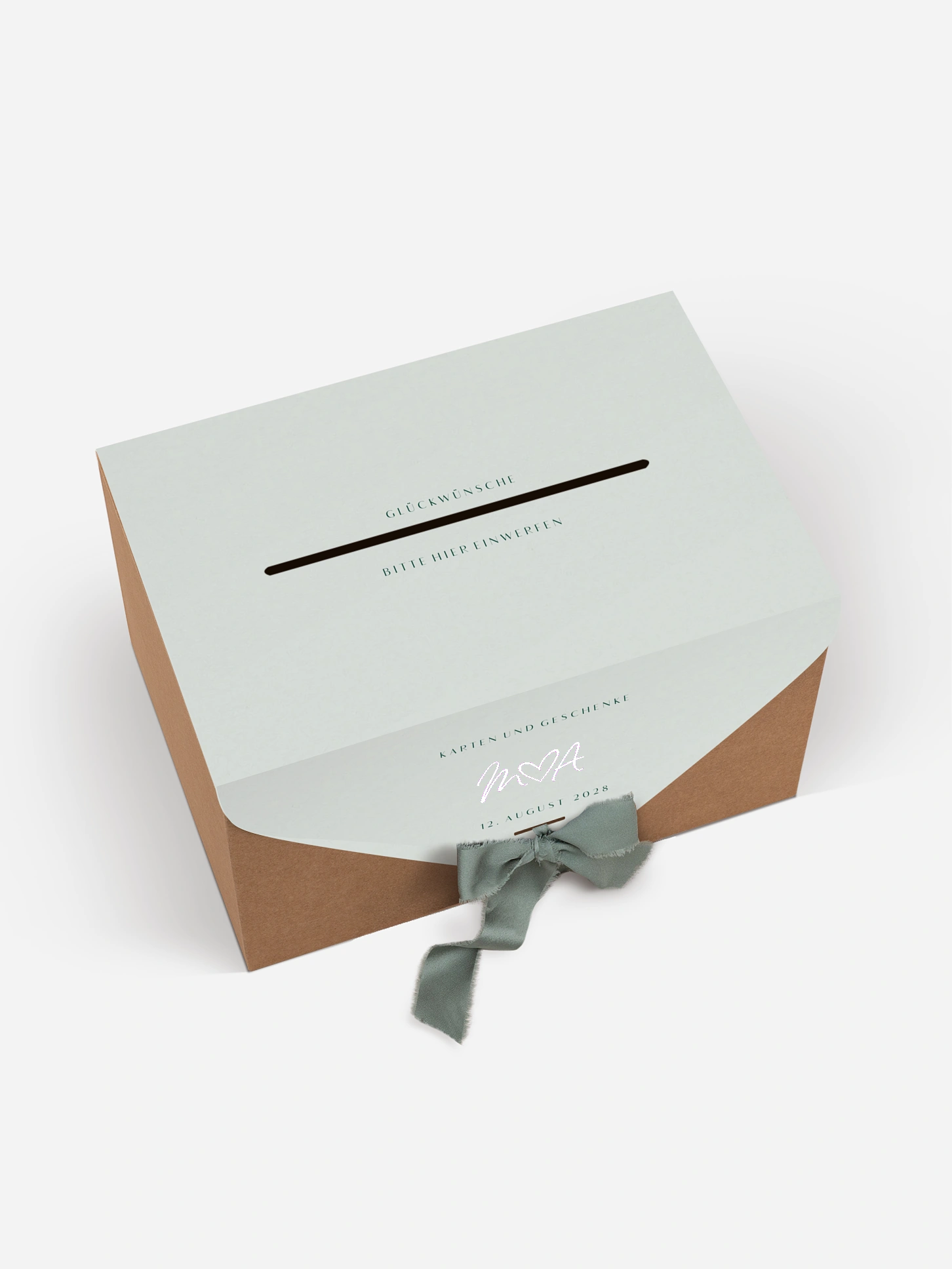 Kartenbox Hochzeit Typo Grace