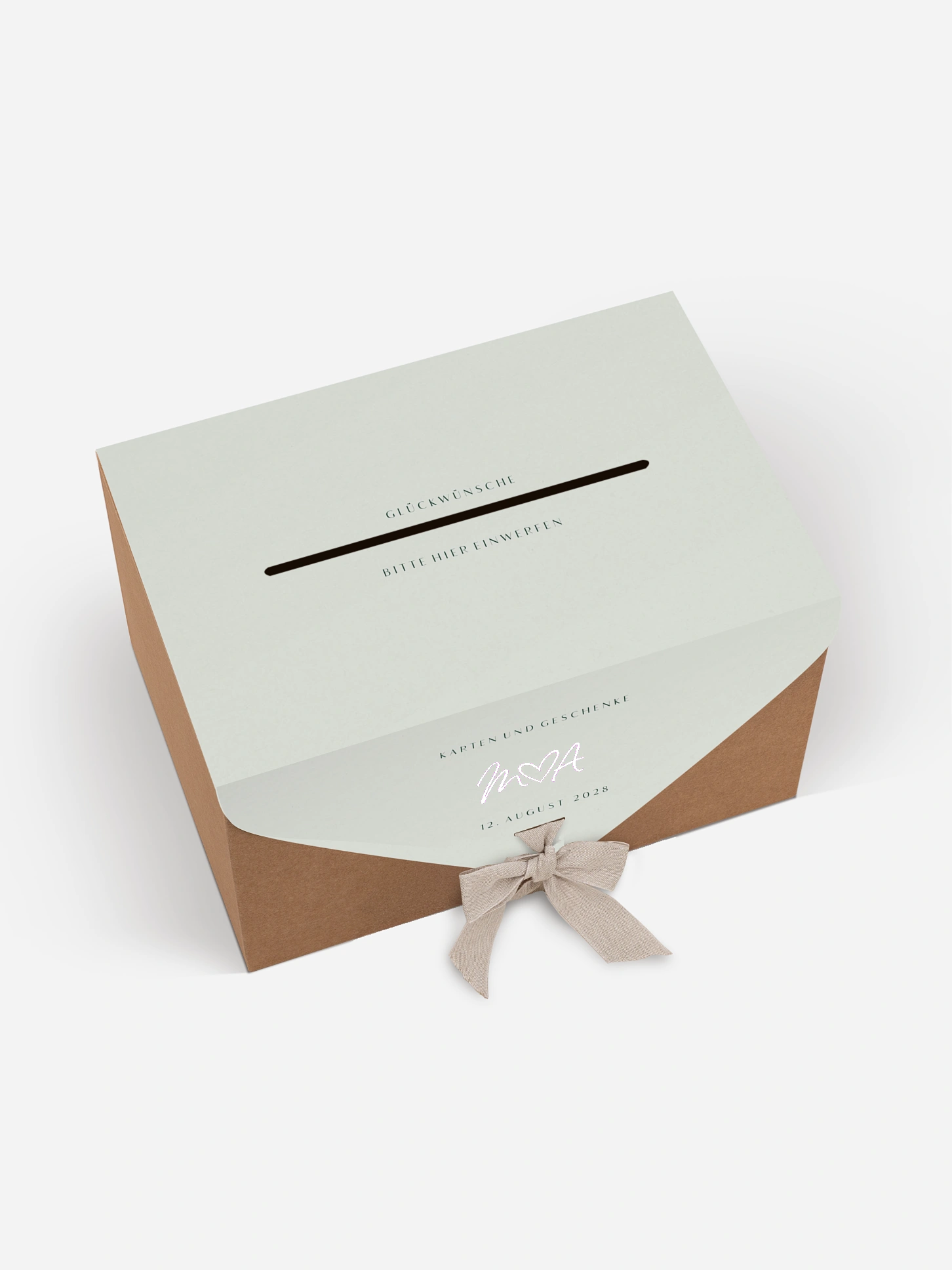 Kartenbox Hochzeit Typo Grace