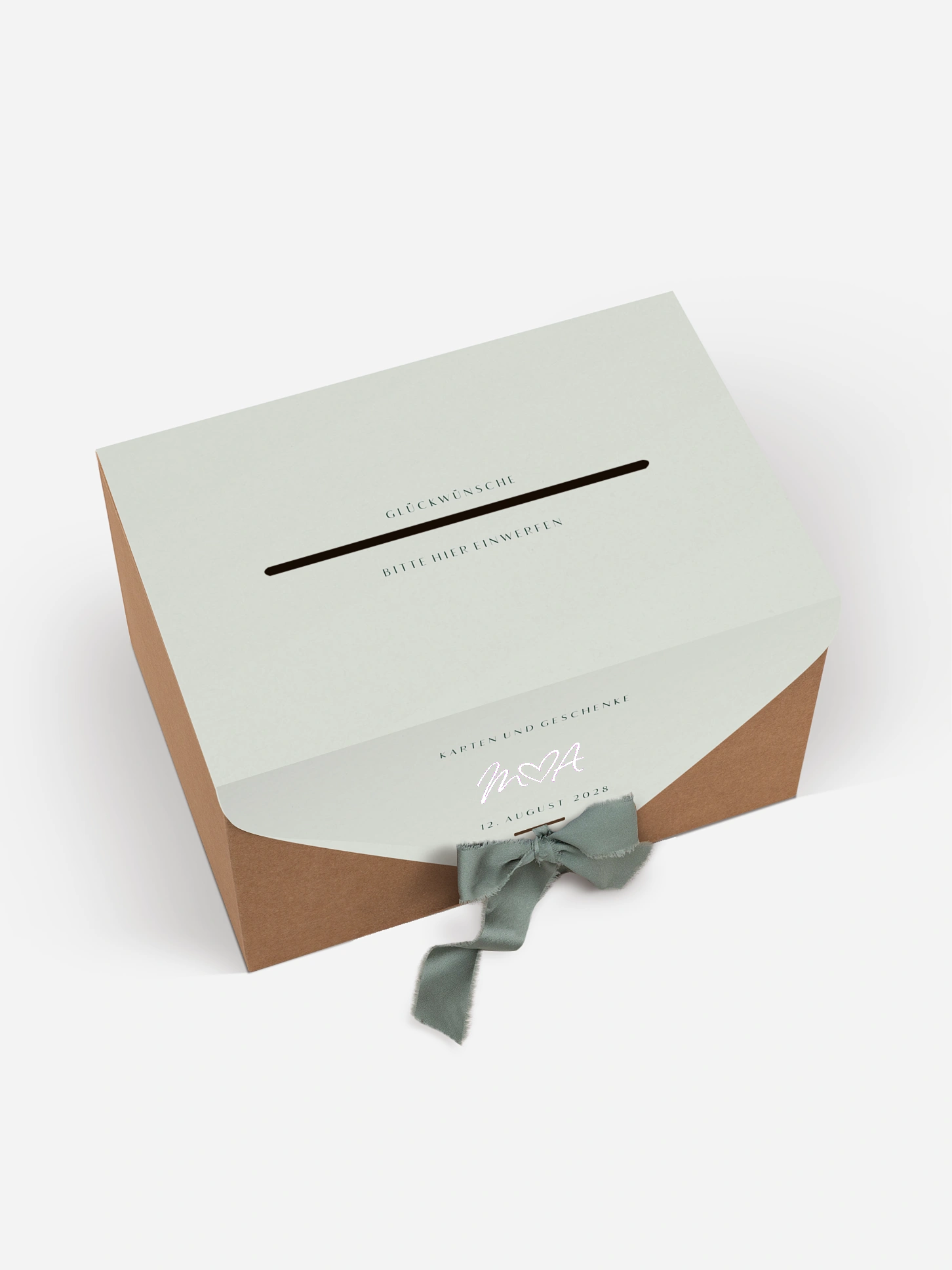 Kartenbox Hochzeit Typo Grace
