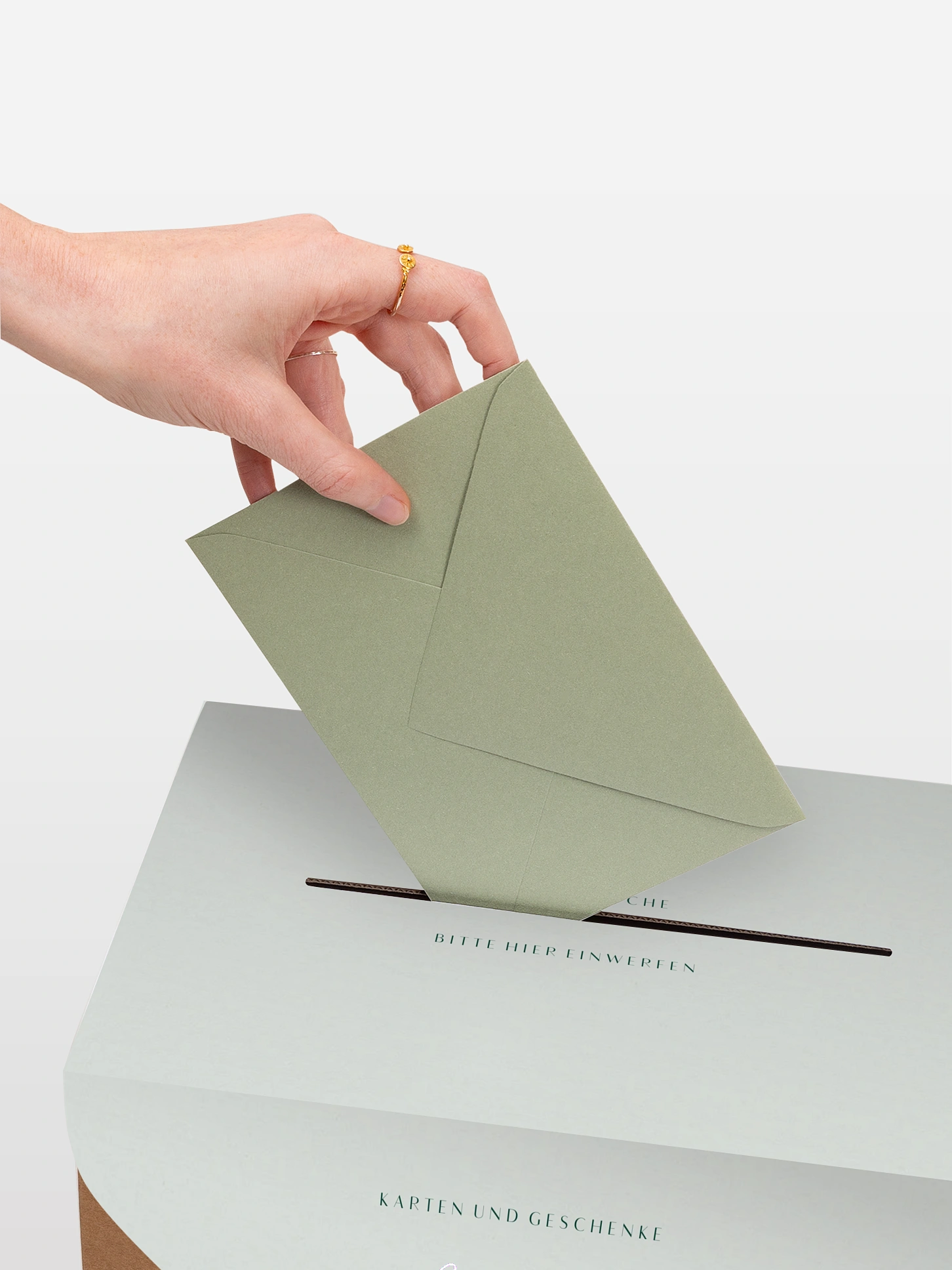 Kartenbox Hochzeit Typo Grace