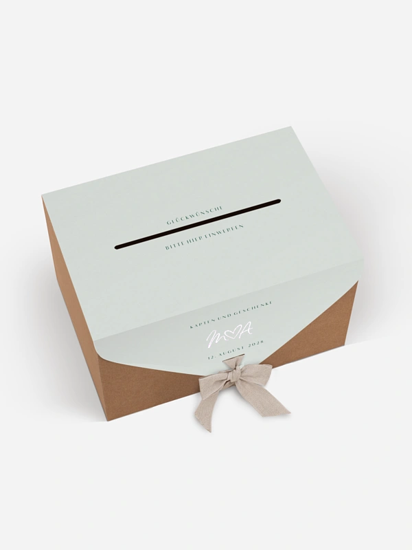Kartenbox Hochzeit Typo Grace