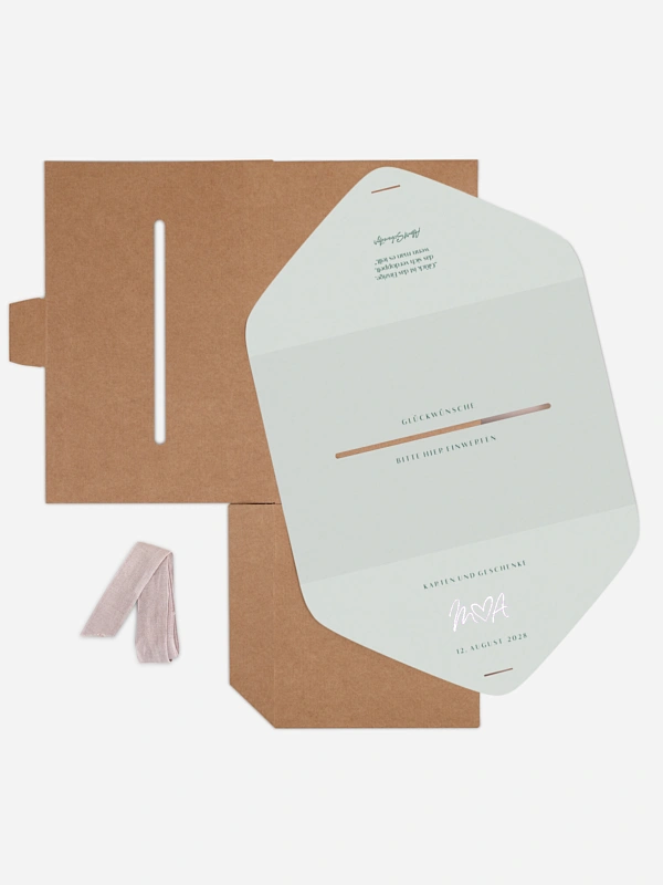 Kartenbox Hochzeit Typo Grace