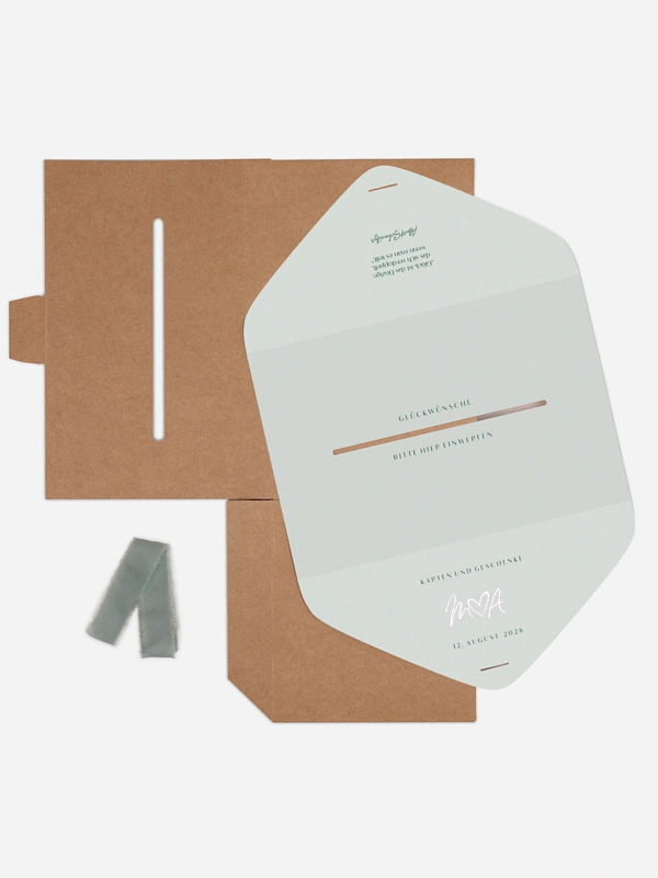 Kartenbox Hochzeit Typo Grace