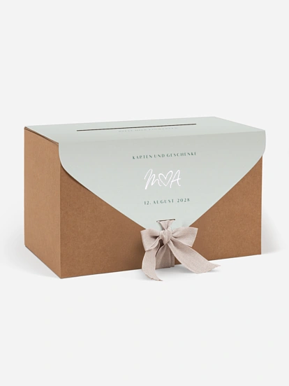 Kartenbox Hochzeit Typo Grace
