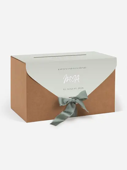 Kartenbox Hochzeit Typo Grace