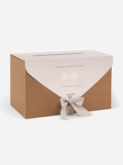 Kartenbox Hochzeit Typo Grace