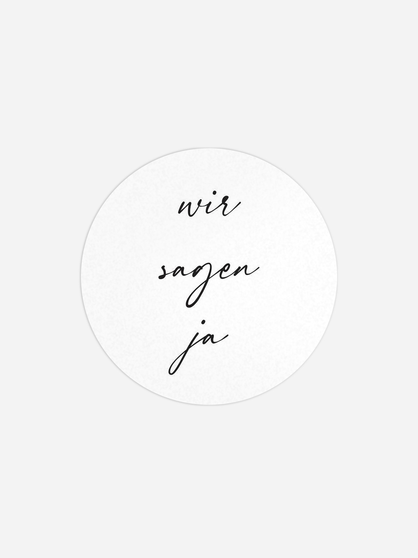 Geschenkaufkleber Hochzeit Einfach stilvoll